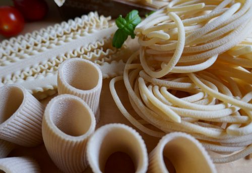 Nudeln - Pasta von der Fattoria La Vialla --Manfredine, Rigatoni und Pici