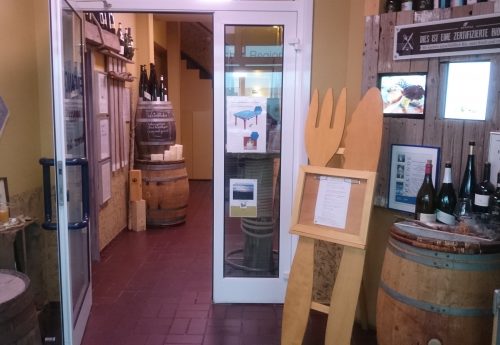 3 Sterne Bio Hotel Dünenhotel Strandeck auf der ostfriesischen Insel Langeoog Restaurant Eingangsbereich