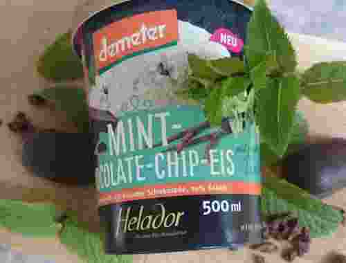 500ml Mint Chocolate Chip Eis 70% Kakao von Helador