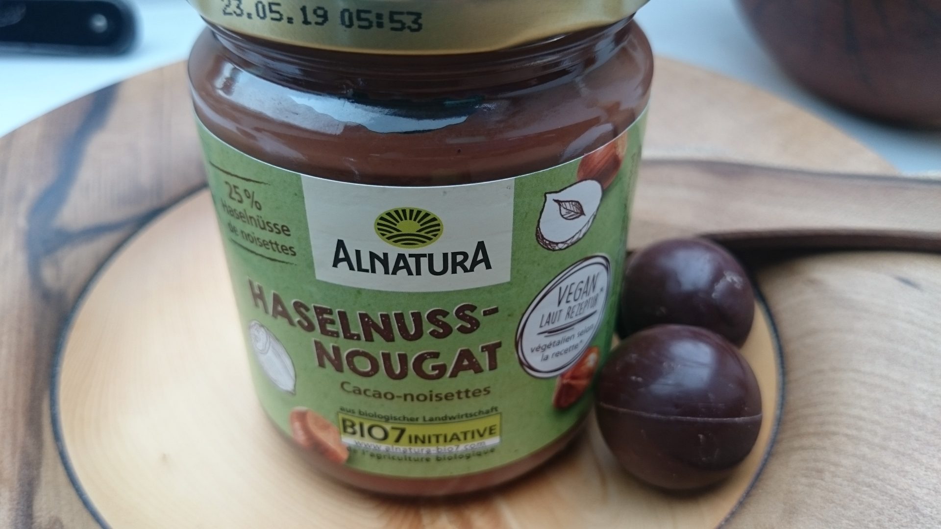 Bio Haselnuss-Nougat-Creme von Alnatura - vegan – bioela.de