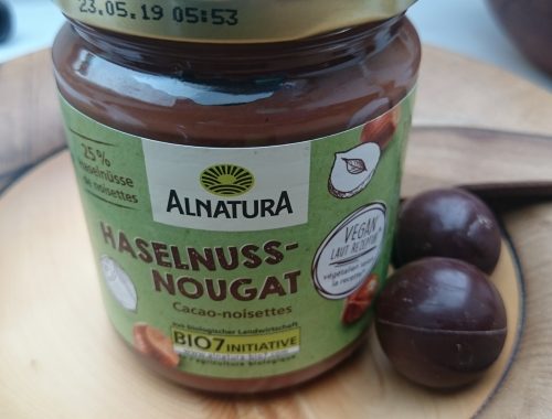 Bio Haselnuss Nougat Creme von Alnatura vegan