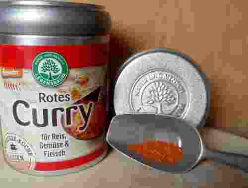 Gewürzmischung Rotes Curry von Lebensbaum für Reis, Gemüse und Fleisch demeter zertifiziert