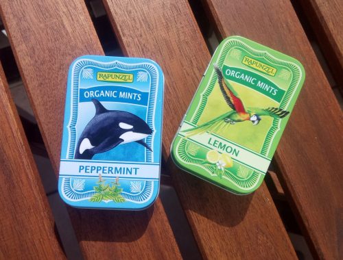 Organic Mints von Rapunzel in den Sorten Peppermint und Lemon Pfefferminze und Zitrone