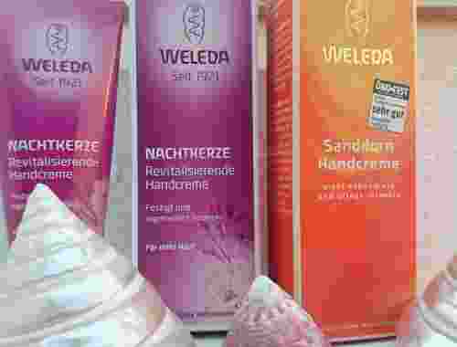 Revitalisierende Handcreme von Weleda in den Sorten Nachtkerze und Sanddorn (3)
