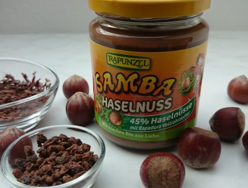 Samba Haselnuss Schokocreme von Rapunzel 45% Haselnüsse Vollrohrzucker