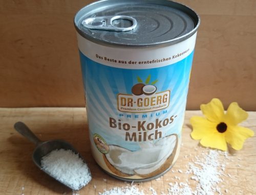 Bio Kokosmilch mit 3 erntefrischen Kokosnüssen in einer Dose von Dr. Goerg