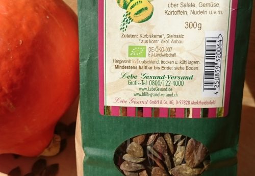 Kürbiskerne salzig geröstet mit Steinsalz 300g von Lebe Gesund Lebe Gesund Kürbiskerne dekorativ (1)