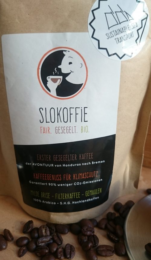 Slokoffie fair. gesegelt. bio. Kaffee garantiert 90% weniger CO² Emissionen (2)