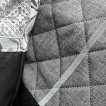 Vegane, handgefertigte Taschen aus der Manufaktur Ewert in Oldenburg idea4tex Tasche in grau mit Muster (1)