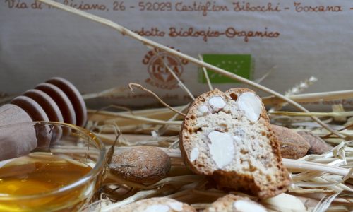 Glutenfreie Cantucci - Spezialität auf der Basis von Vollkornreismehl von der Fattoria La Vialla -- Krachig-knusprige und leckere Cantucci ohne Gluten