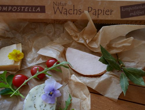 100% kompostierbares Natur Wachs-Papier - 8 m - von Compostella--Compostella Natur Wachs-Papier
