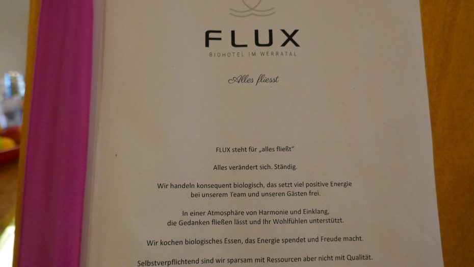 FLUX Biohotel im Werratal, Hann. Münden -- Flux, alles fließt
