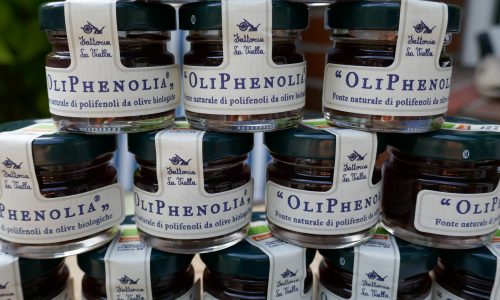 OliPhenolia mit Traubensaft oder OliPhenolia bitter, Nahrungsergänzungsmittel der Fattoria La Vialla--16 Einheiten á 2 Gläser